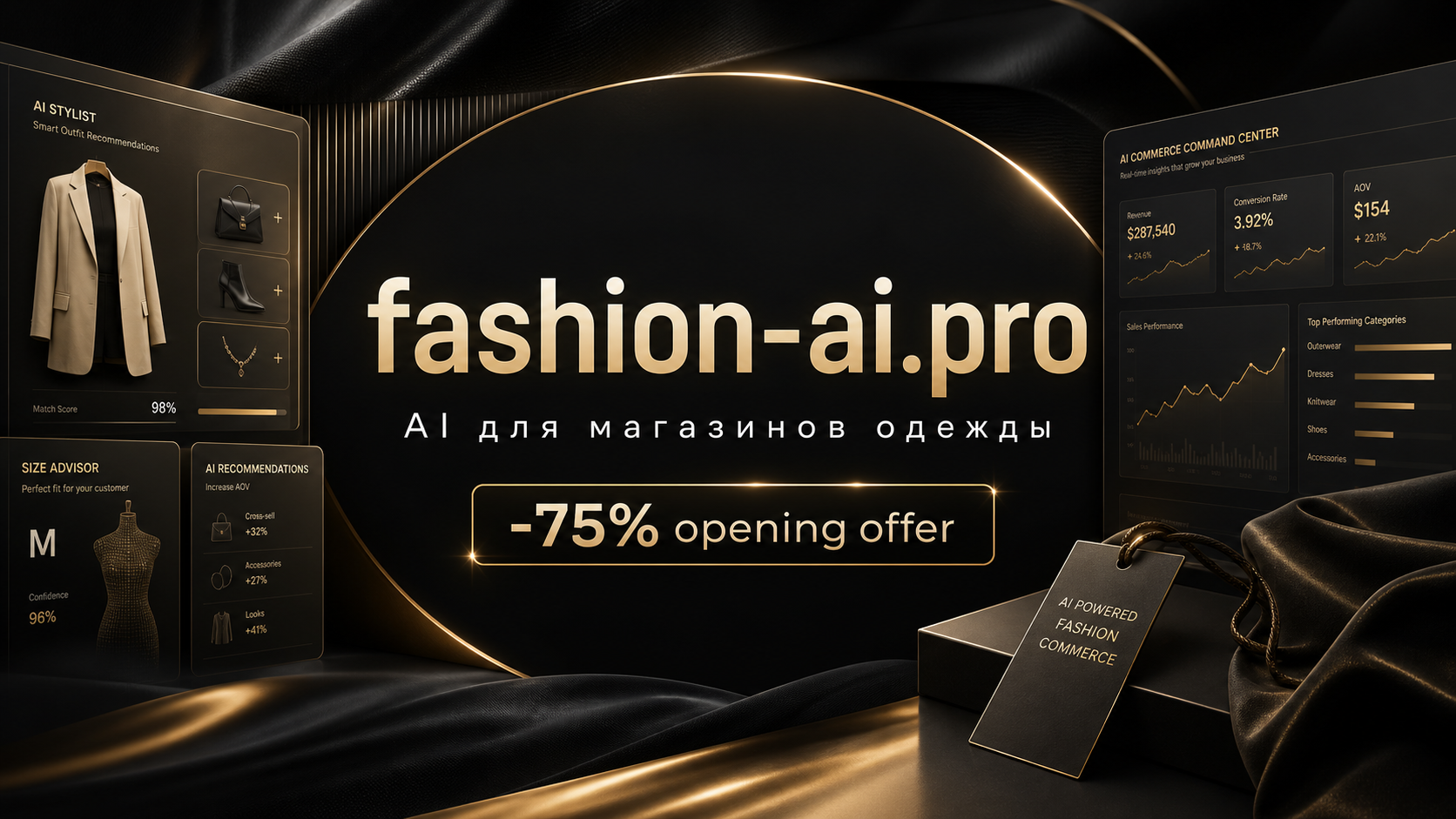 fashion-ai.pro - AI для магазинов одежды, opening offer 75%